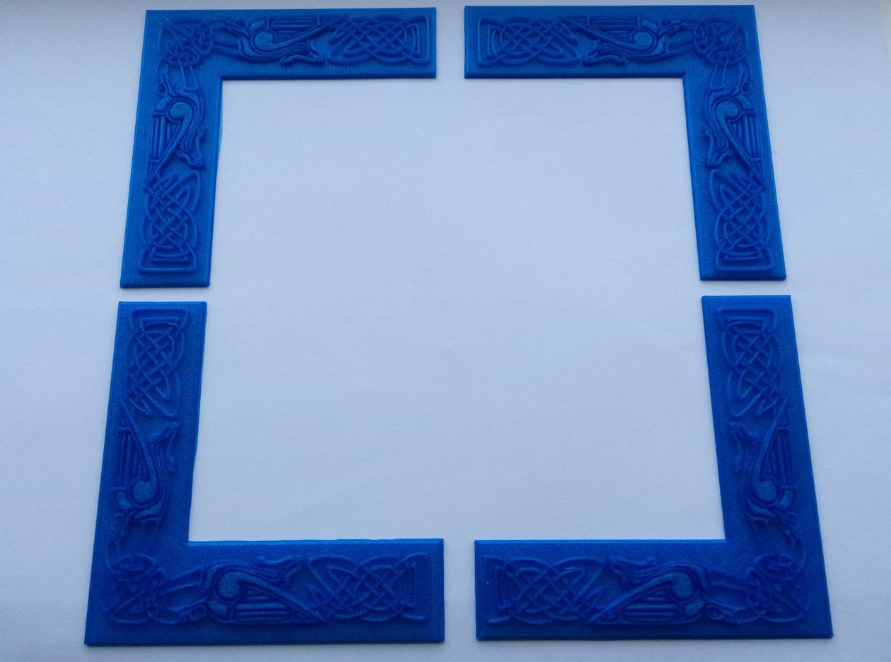 Celtic knotwork corner panel Printityourself • Celtic3d