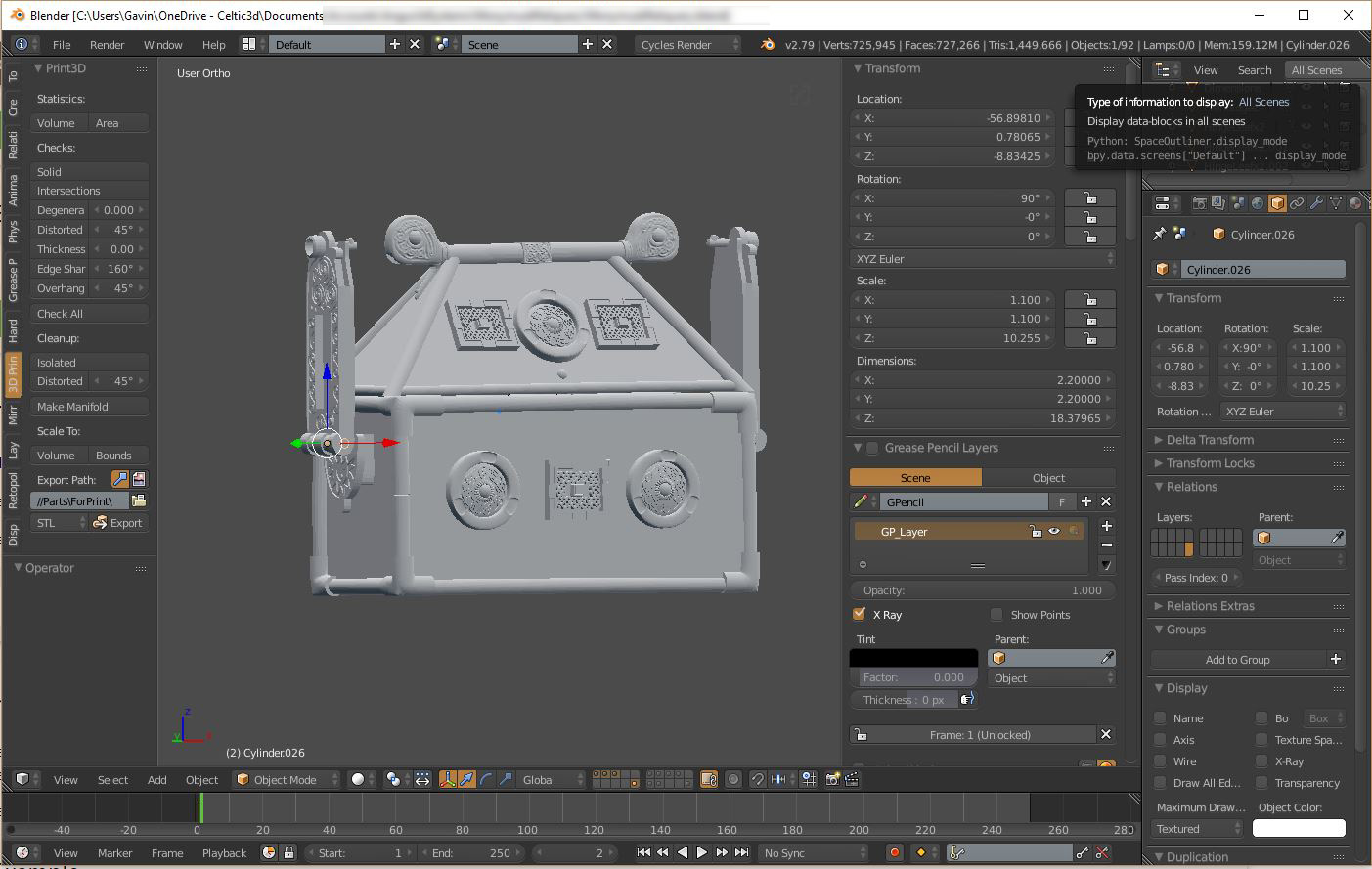 Blender 3d printing wall thickness