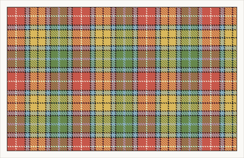 Buchanan tartan in ancient colours