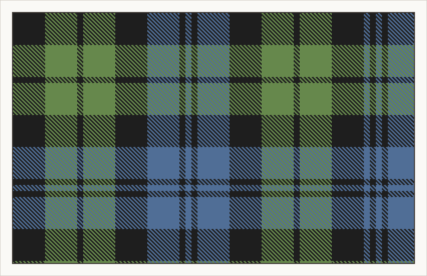 Campbell tartan in ancient colours