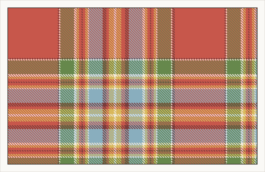 Clan Chattan tartan in ancient colours