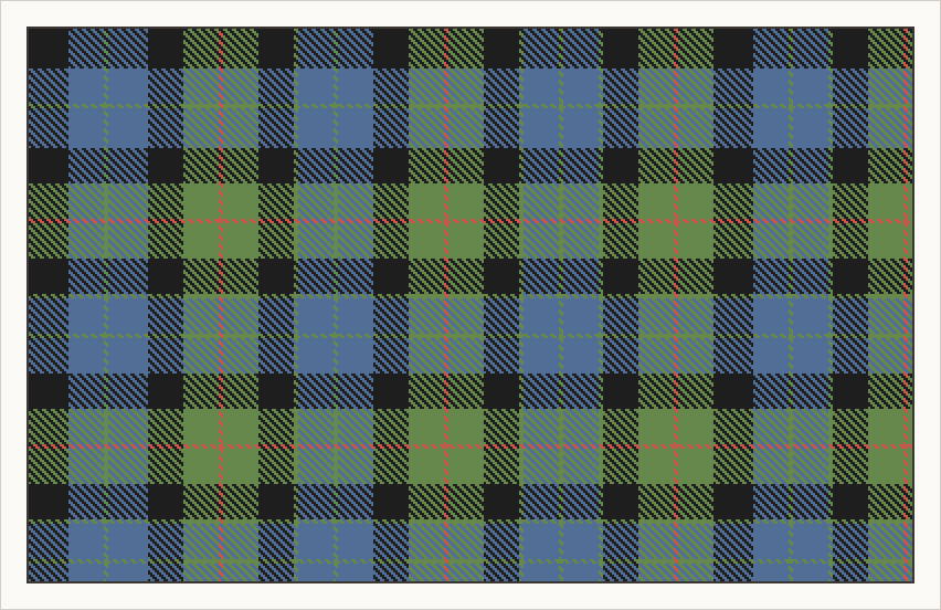 Gunn tartan in ancient colours