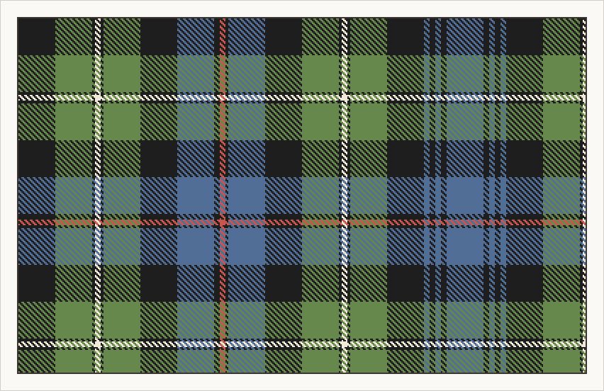 MacKenzie tartan in ancient colours