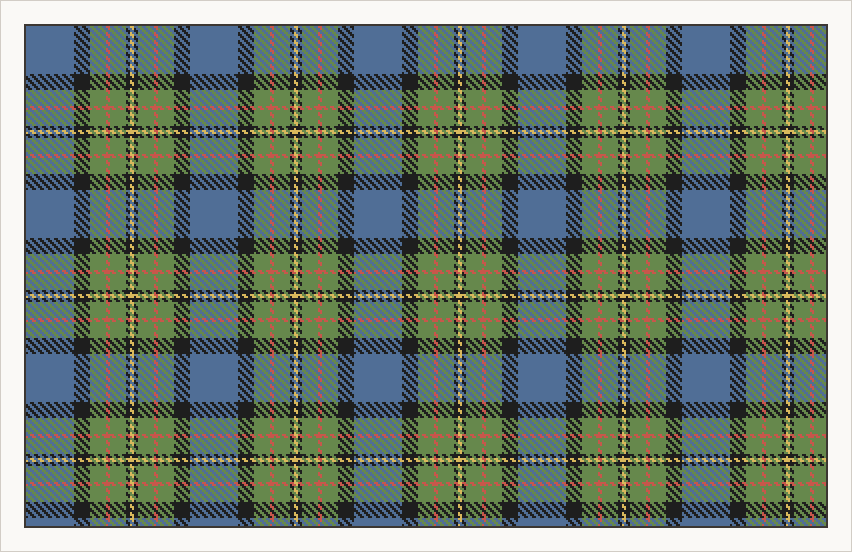 MacLaren tartan in ancient colours