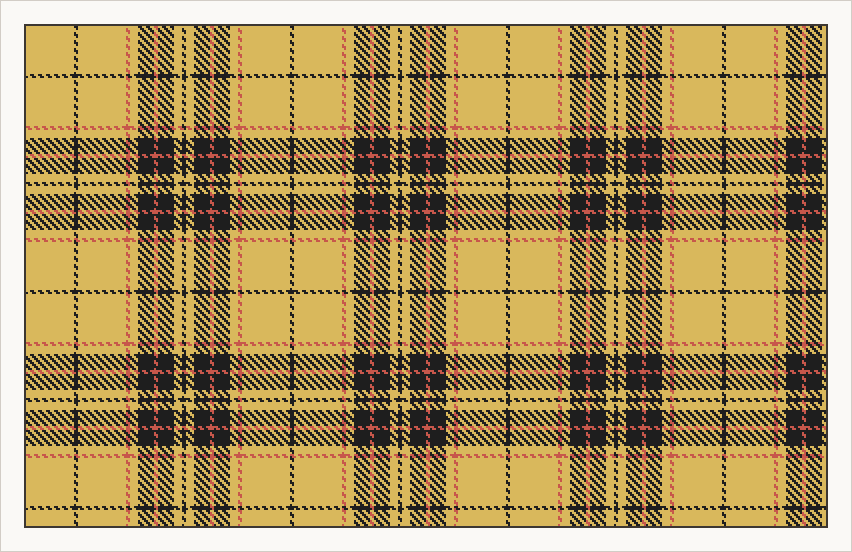 Early MacLeod tartan of 1835 in ancient colours