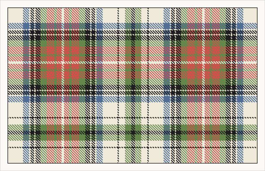 Late Victorian Stewart tartan in ancient colours