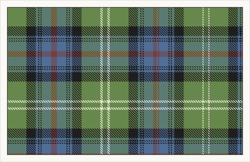 Sutherland tartan in ancient colours