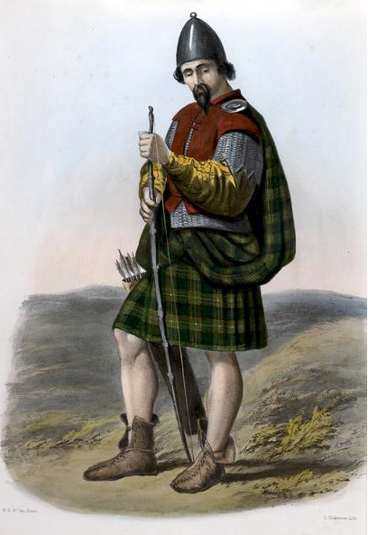 The MacLaren plate from R.R. McIan's The Clans of the Scottish Highlands, 1845.