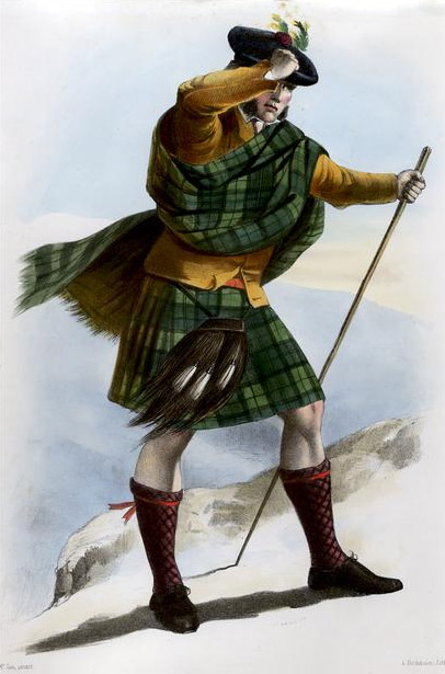 The Sutherland plate from R.R. McIan's The Clans of the Scottish Highlands, 1845.