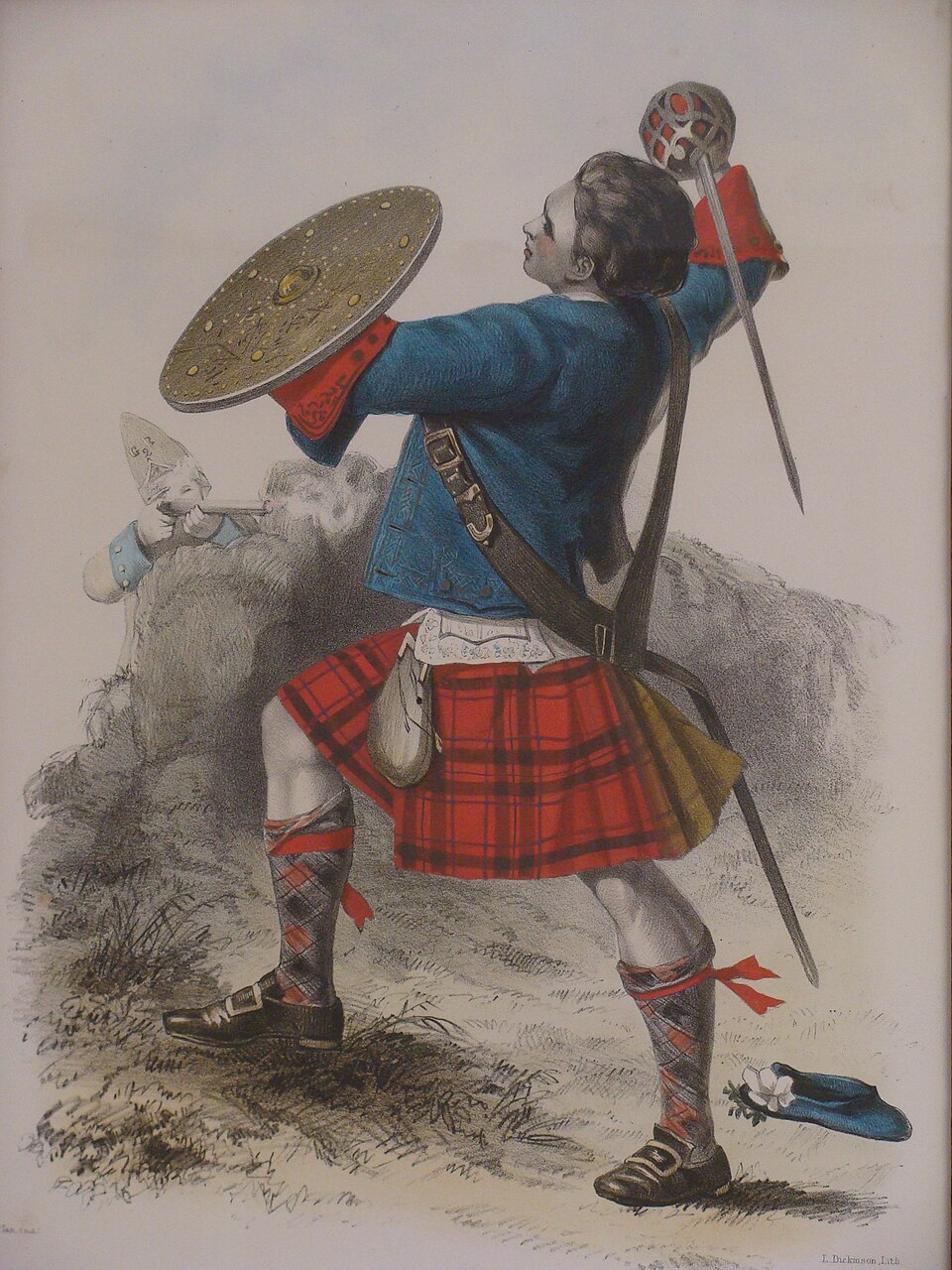 Gillies MacBean of the Mackintosh regiment at Culloden, by R.R. McIan, 1845.