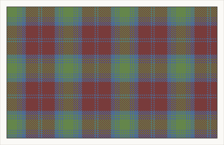 Lindsay tartan in ancient colours